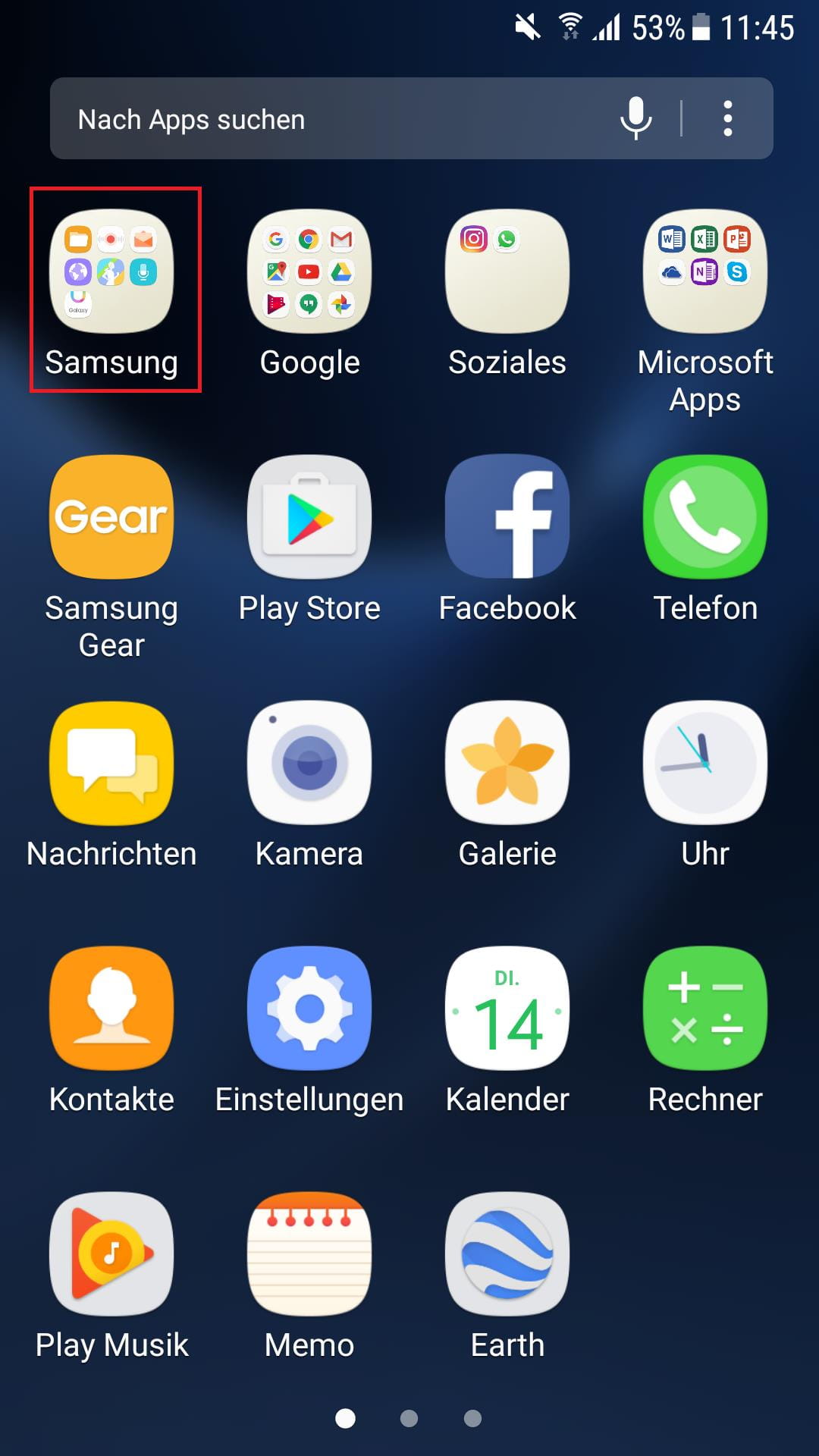 Samsung Tools aufrufen